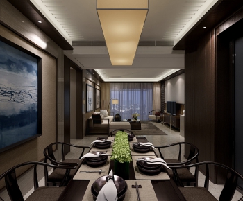 New Chinese Style Dining Room-ID:850452679