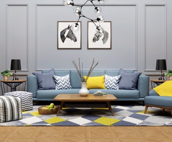 Modern Nordic Style Sofa Combination-ID:181058389