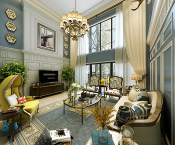 American Style A Living Room-ID:768304941