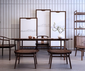 New Chinese Style Tea Tables And Chairs-ID:645433573