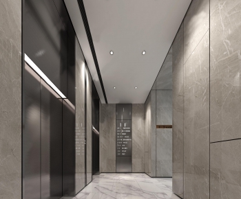Modern Corridor/elevator Hall-ID:438684641