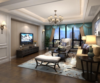 American Style A Living Room-ID:989534114
