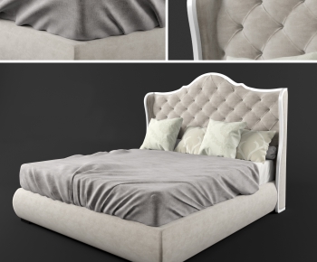 Modern Double Bed-ID:397702688