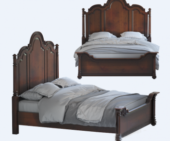American Style Double Bed-ID:634036273