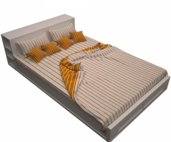 Modern Double Bed-ID:803054143