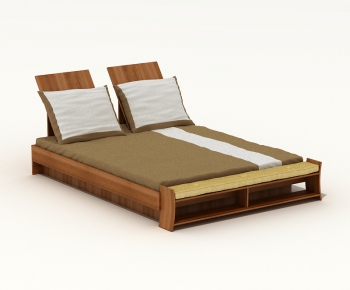 Modern Double Bed-ID:616852849