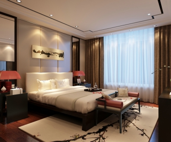 New Chinese Style Bedroom-ID:253185123