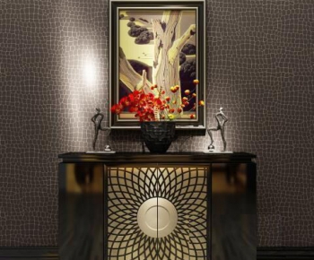 Post Modern Style New Chinese Style Side Cabinet/Entrance Cabinet-ID:185598652