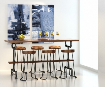 Modern Industrial Style Leisure Table And Chair-ID:236854999