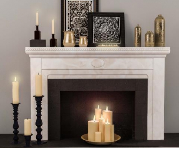 American Style European Style Simple European Style Fireplace-ID:528447831