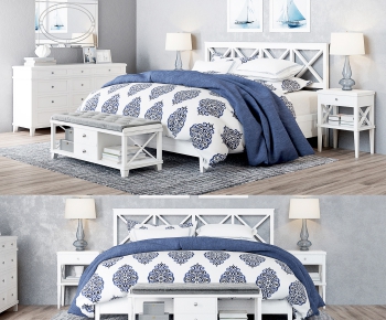American Style Double Bed-ID:975984663