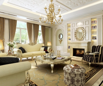 European Style A Living Room-ID:208440677