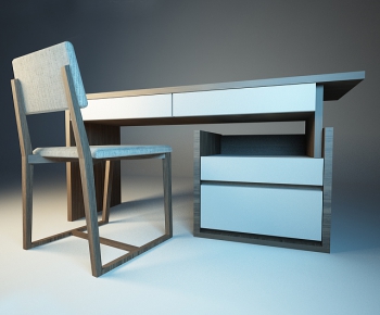 Modern Computer Desk And Chair-ID:311710126