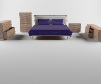 Modern Double Bed-ID:126263691