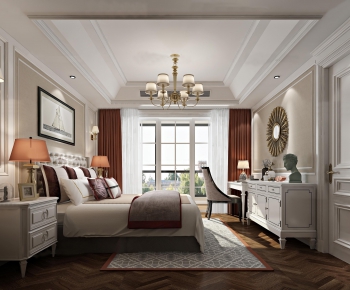 Simple European Style Bedroom-ID:658413553