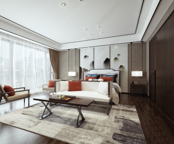 New Chinese Style Bedroom-ID:747597835