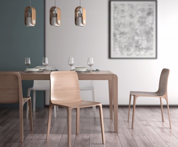 Nordic Style Dining Table And Chairs-ID:264008441
