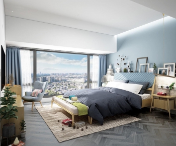 Modern Nordic Style Bedroom-ID:798734681