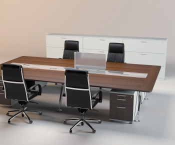 现代办公会议桌椅-缺少椅子-ID:206301959