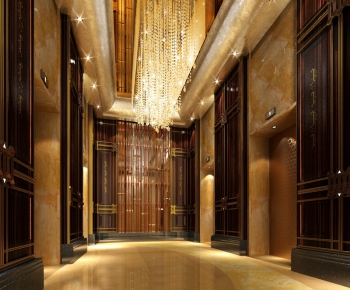 Modern Corridor Elevator Hall-ID:475559986