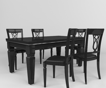 American Style Dining Table And Chairs-ID:813076428