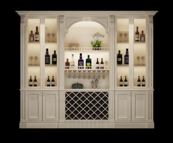 European Style Wine Cabinet-ID:405659846