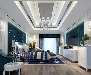 New Chinese Style Bedroom-ID:560009465