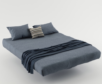 Modern Double Bed-ID:878726362