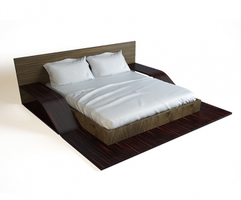 Modern Double Bed-ID:713678382