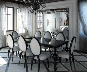 New Classical Style Dining Table And Chairs-ID:115365534