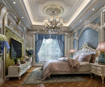 European Style French Style Bedroom-ID:547254723