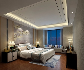 New Chinese Style Bedroom-ID:132453475