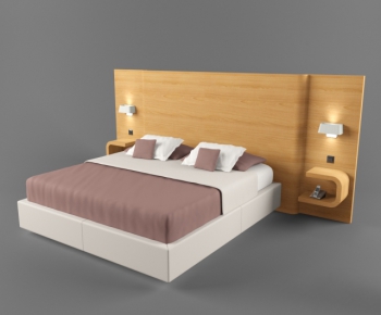 Modern Double Bed-ID:202412738