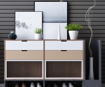 Nordic Style Shoe Cabinet-ID:721299697