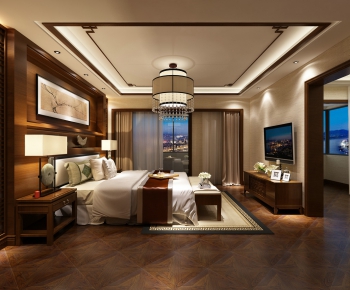 New Chinese Style Bedroom-ID:483290262