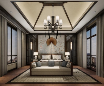 New Chinese Style Bedroom-ID:782580939