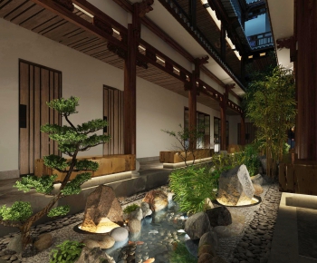 New Chinese Style Courtyard/landscape-ID:569832824
