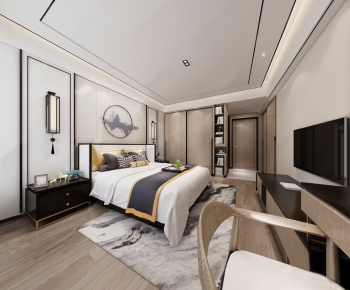 New Chinese Style Bedroom-ID:957082165