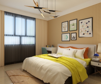 Modern Simple Style Bedroom-ID:253802747