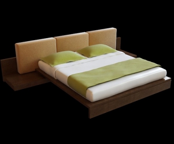 Modern Double Bed-ID:731974225