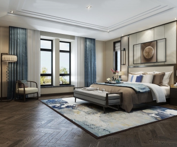 New Chinese Style Bedroom-ID:783605152