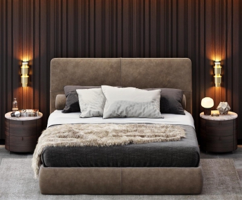 Modern Double Bed-ID:570538767