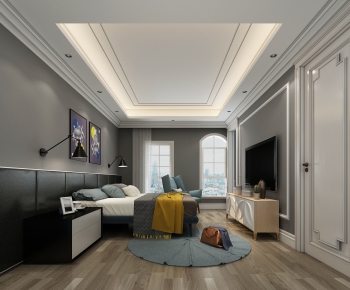 Modern Simple European Style Bedroom-ID:514062852