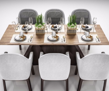 Modern Dining Table And Chairs-ID:145640894