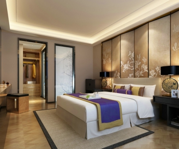 Modern New Chinese Style Bedroom-ID:789135647