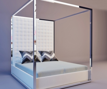 Modern Double Bed-ID:101762356