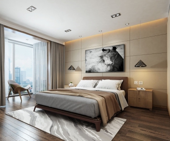 Modern Hong Kong Style Bedroom-ID:945366485
