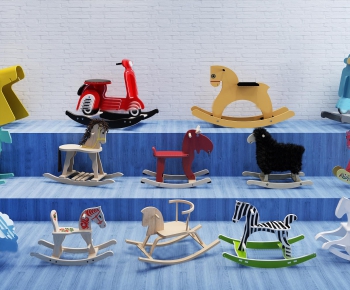 现代木马摇椅儿童玩具-ID:432228977