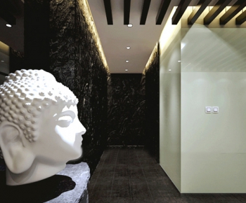 New Chinese Style Corridor Elevator Hall-ID:614562189