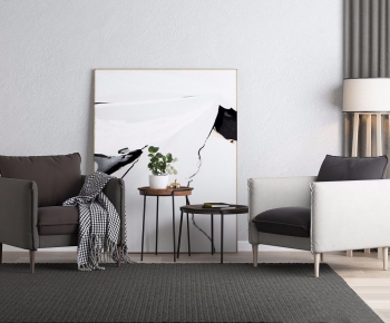 Nordic Style Single Sofa-ID:162767923